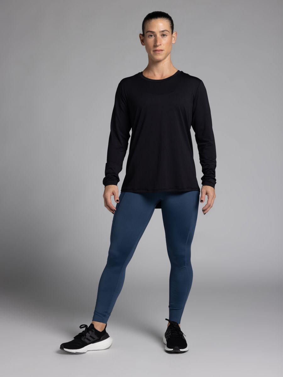 חולצה מנדפת זיעה עם שרוול ארוך