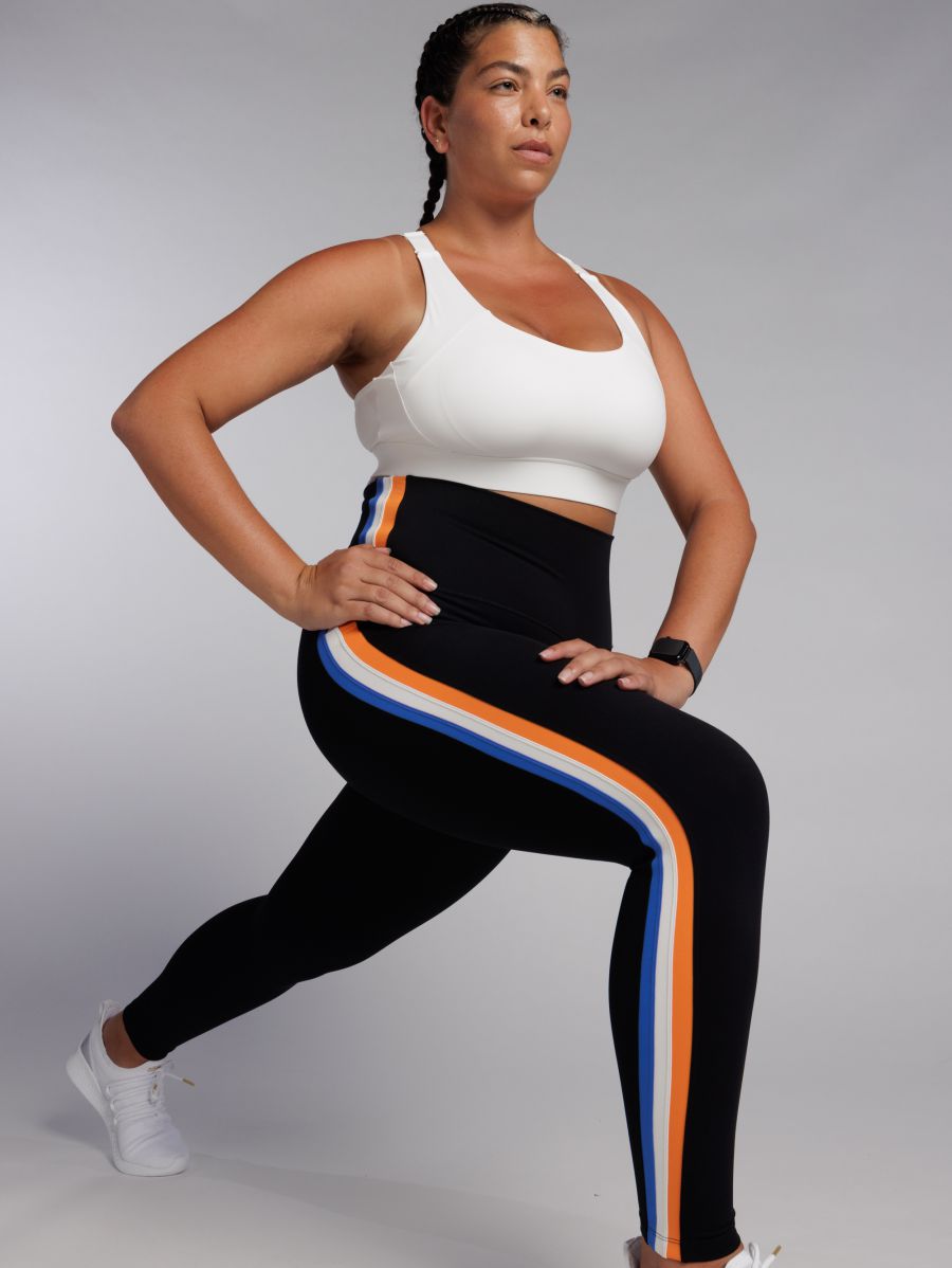 טייץ פסים squat proof באורך ”28 מבד nero