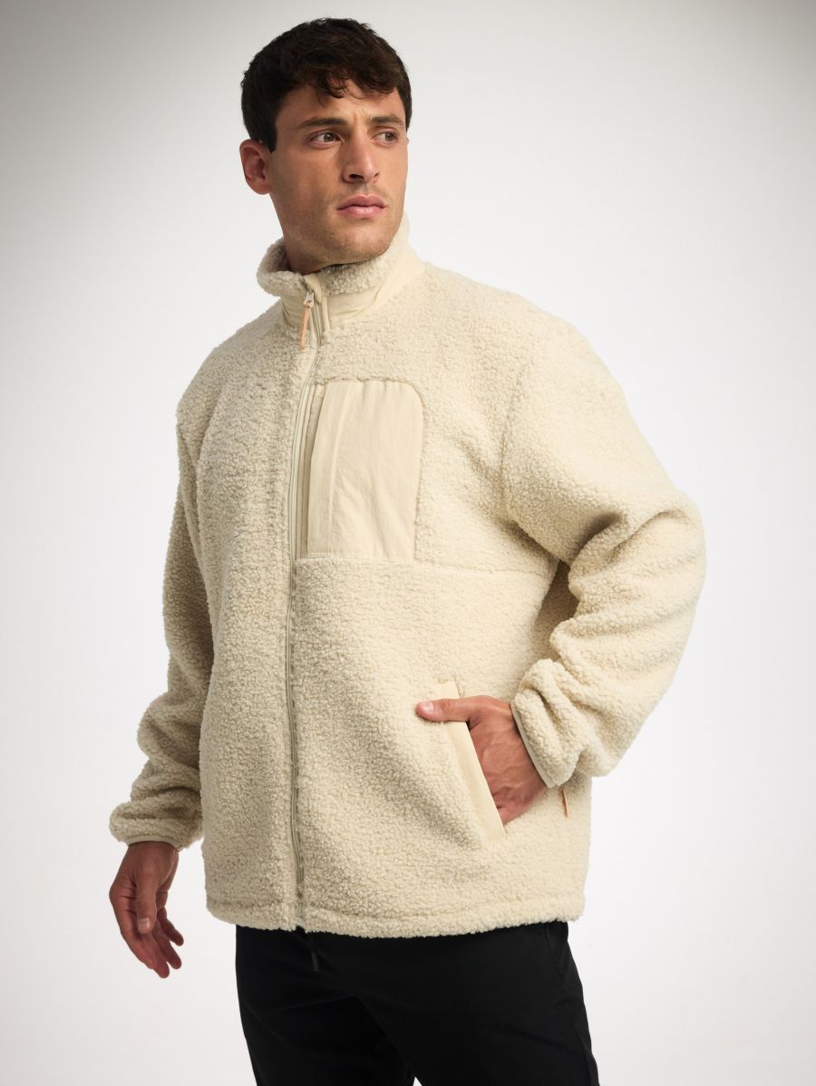 ג’קט חמים מבד sherpa