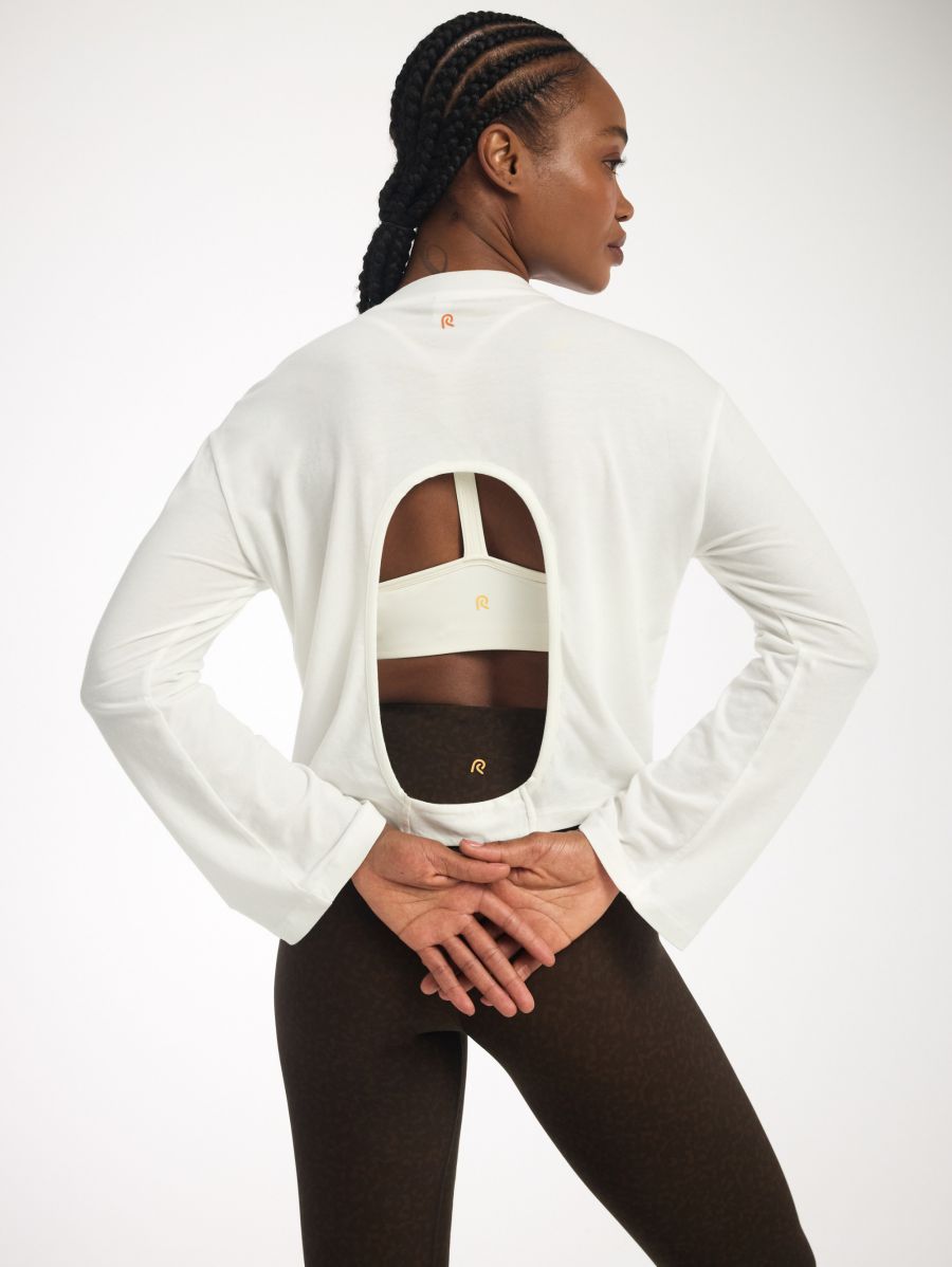 חולצת פימה שרוול ארוך עם פתח בגב