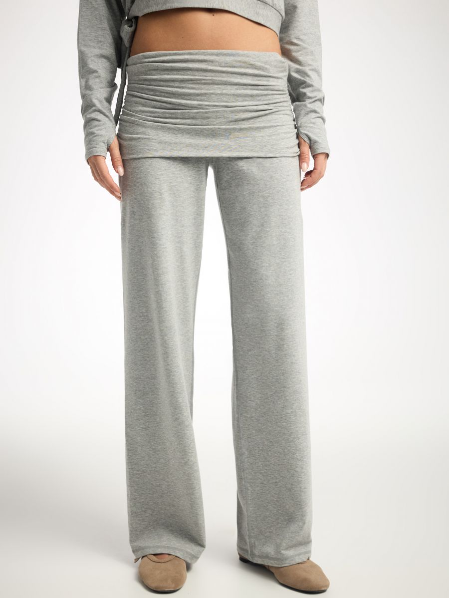 מכנסי יוגה רחבים מבד gaia