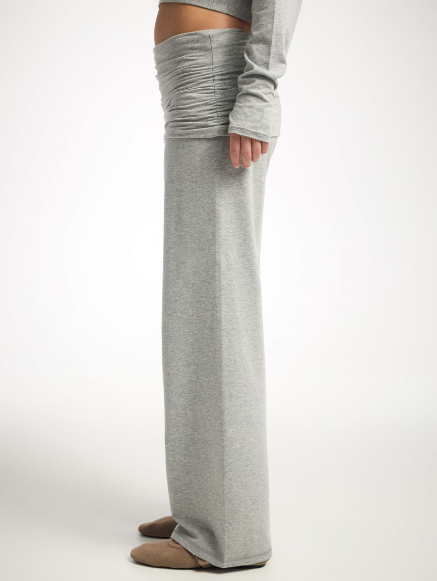 מכנסי יוגה רחבים מבד gaia