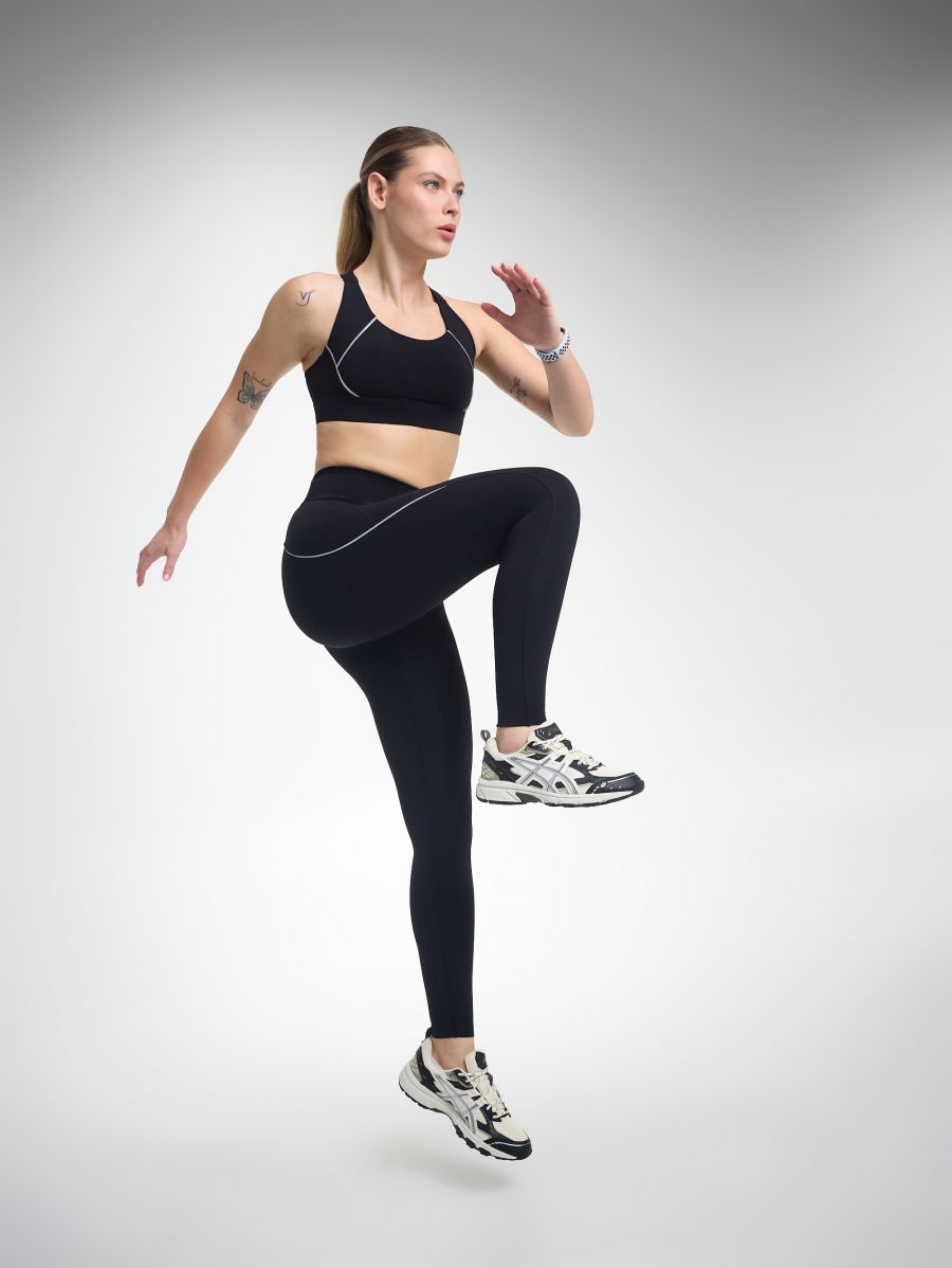 טייץ עם כיסים ורפלקטור אורך ”28 מבד nero