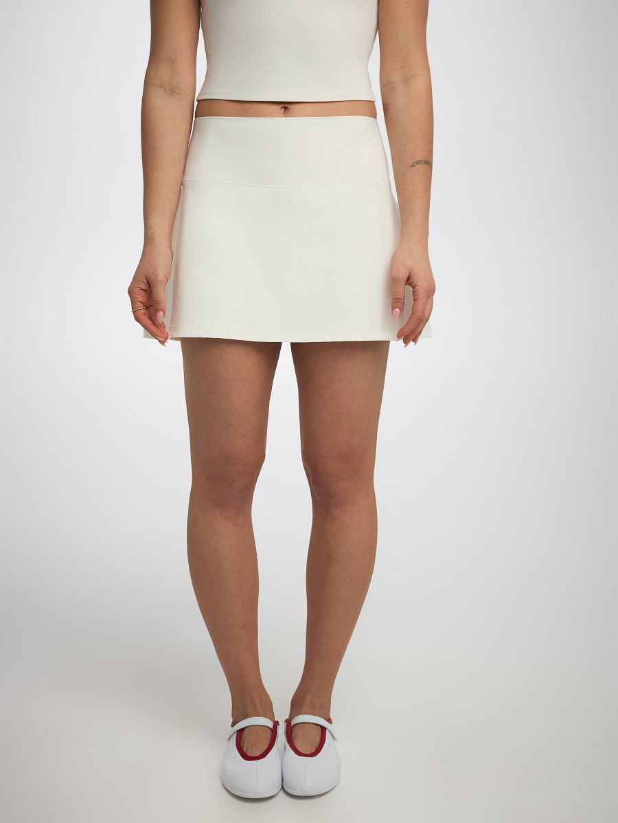 חצאית עם טייץ מובנה מבד ilios