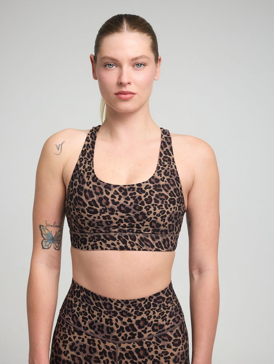 חזיית ספורט גב x מבד nero