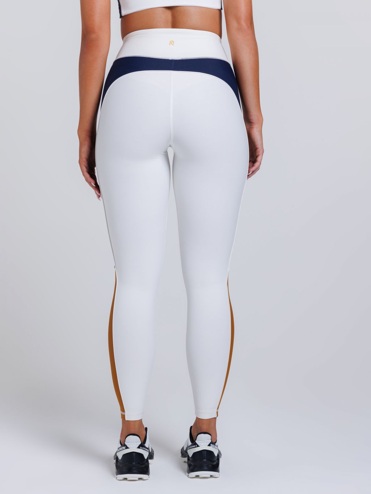 טייץ קולור בלוק בגזרה גבוהה באורך ”25 מבד magma