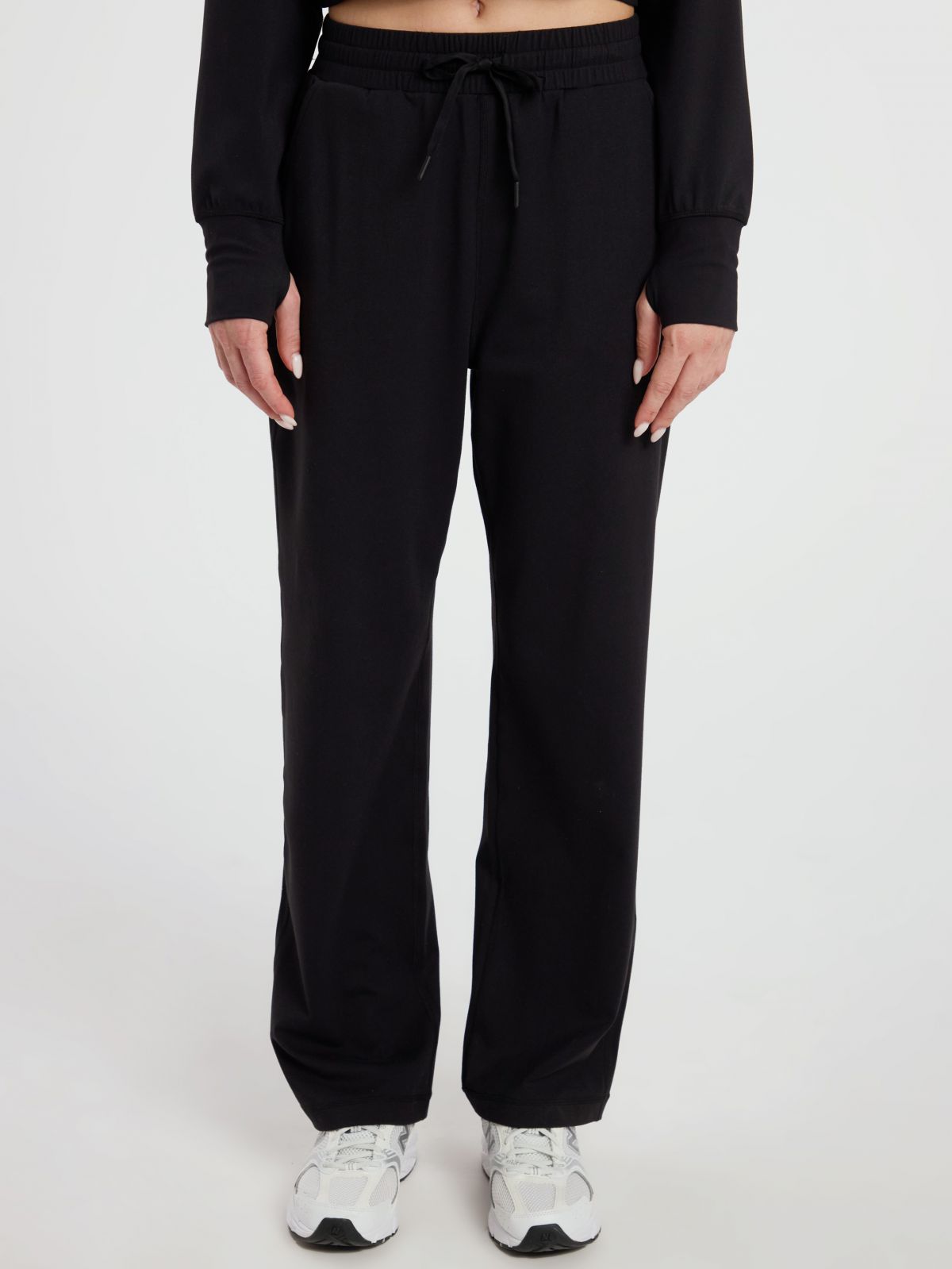 מכנס ישר עם שרוך מבד ilios