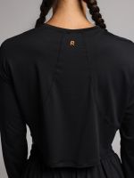 חולצת קרופ עם שרוול ארוך