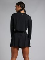 חולצת קרופ עם שרוול ארוך