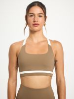 חזיית ספורט קולור בלוק מבד ilios