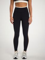 טייץ קולור בלוק אורך ”25 מבד nero