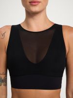 חזיית ספורט לונגליין מאש מבד nero