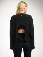 חולצת פימה שרוול ארוך עם פתח בגב