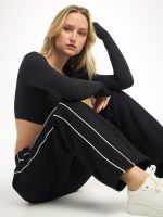 מכנסיים ארוכים מבד פרנץ’ טרי