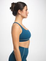 חזיית ספורט קולור בלוק מבד ilios