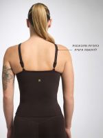 גופיית אימון עם חזייה פנימית מבד nero