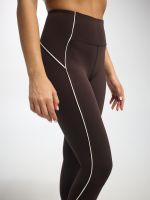 טייץ פסים בגזרה גבוהה אורך ”25 מבד ilios