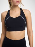 חזיית ספורט גב x מבד nero