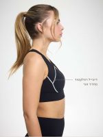 חזיית ספורט גב x מבד nero