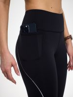 טייץ עם כיסים ורפלקטור אורך ”25 מבד nero