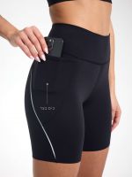 טייץ בייקר עם כיסים ורפלקטור אורך ”8 מבד nero