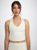 גופיית פולו עם חזייה פנימית מבד ilios