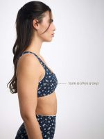 חזיית ספורט מחשוף ישר מבד ilios