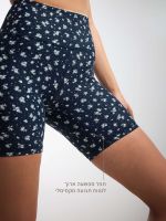 טייץ בייקר בגזרה גבוהה אורך 8” מבד ilios