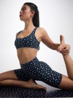 טייץ בייקר בגזרה גבוהה אורך 8” מבד ilios