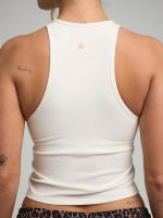 גופייה עם חזייה פנימית בשילוב בד מודל ריב