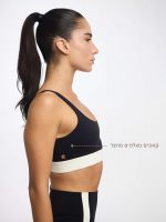 חזיית ספורט מחשוף ישר מבד nero