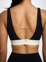 חזיית ספורט מחשוף ישר מבד nero