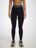 טייץ קולור בלוק אורך ”25 מבד nero