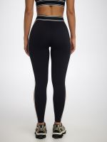 טייץ קולור בלוק אורך ”25 מבד nero