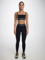 טייץ קולור בלוק אורך ”25 מבד nero