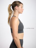 חזיית ספורט גב x מבד nero