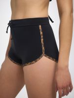 מכנסי בגד ים פייפינג בגזרת בוקסר