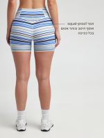 טייץ קצר גזרה גבוהה באורך 5” מבד nero