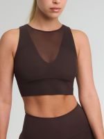 חזיית ספורט Longline מאש מבד nero