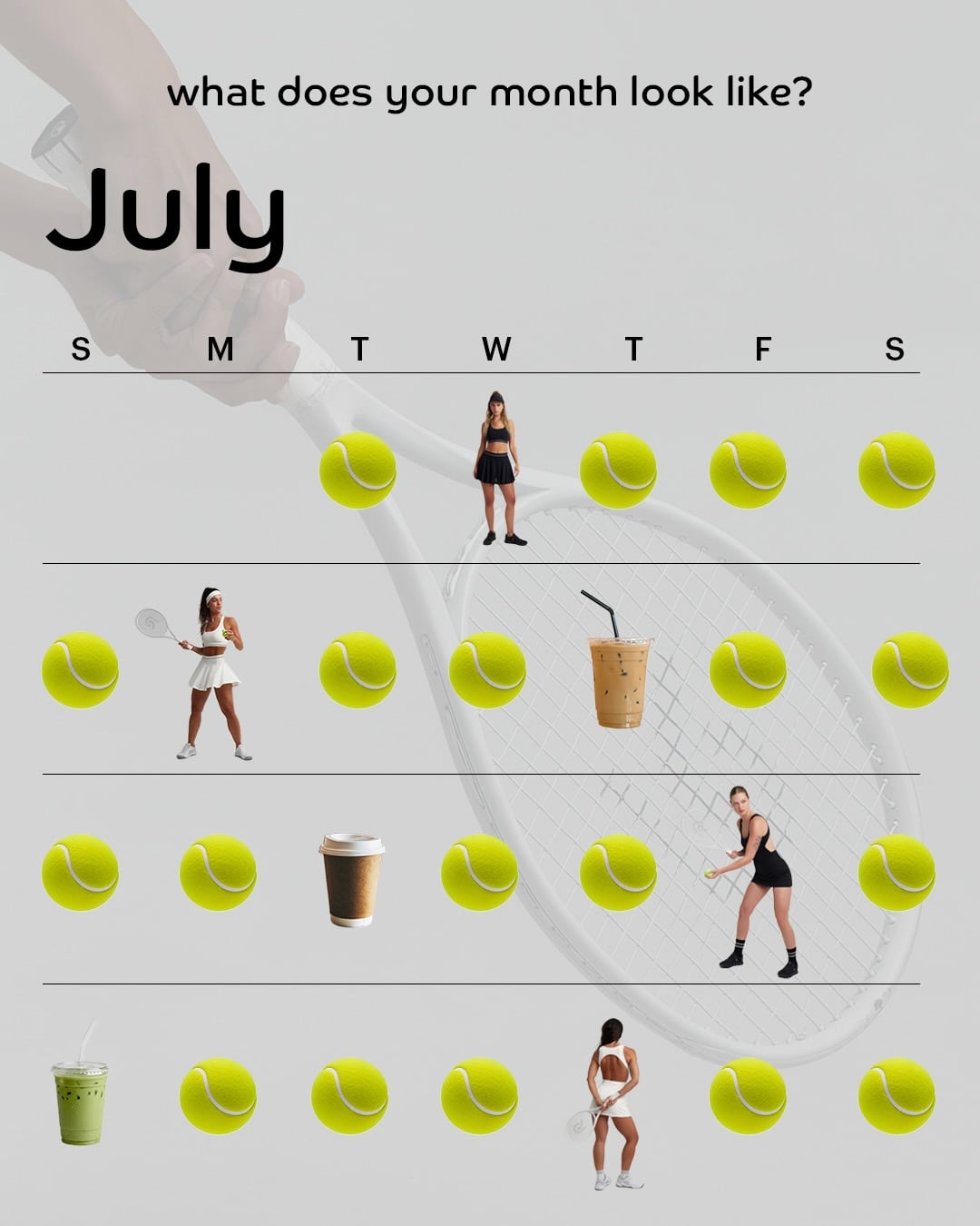 Our July plans. 🎾
The Tennis Edit.