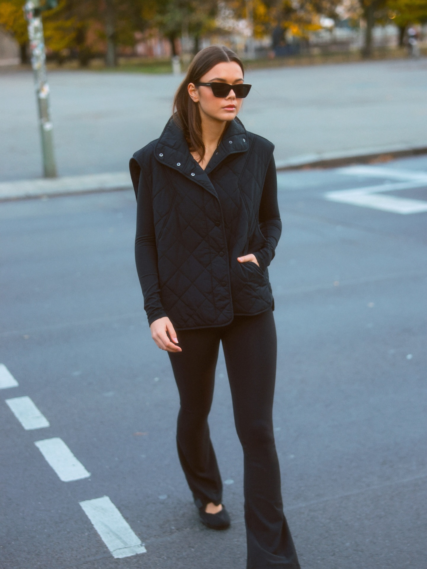 An urban elegant activwear daily look ✔️🖤